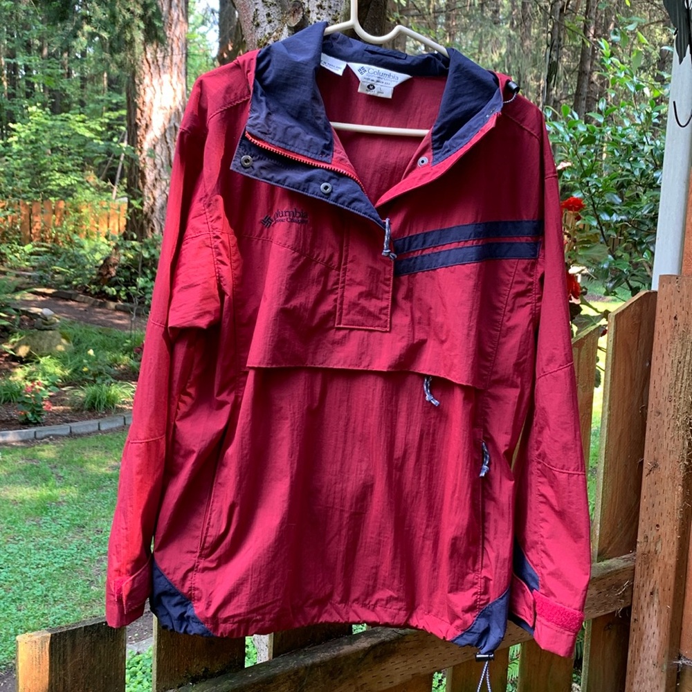 Columbia Men’s Parka Style Hooded Nylon Pullover